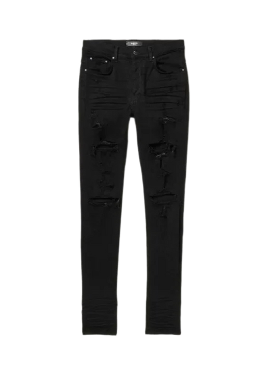 Amiri Jeans Thrasher Plus Distressed Black