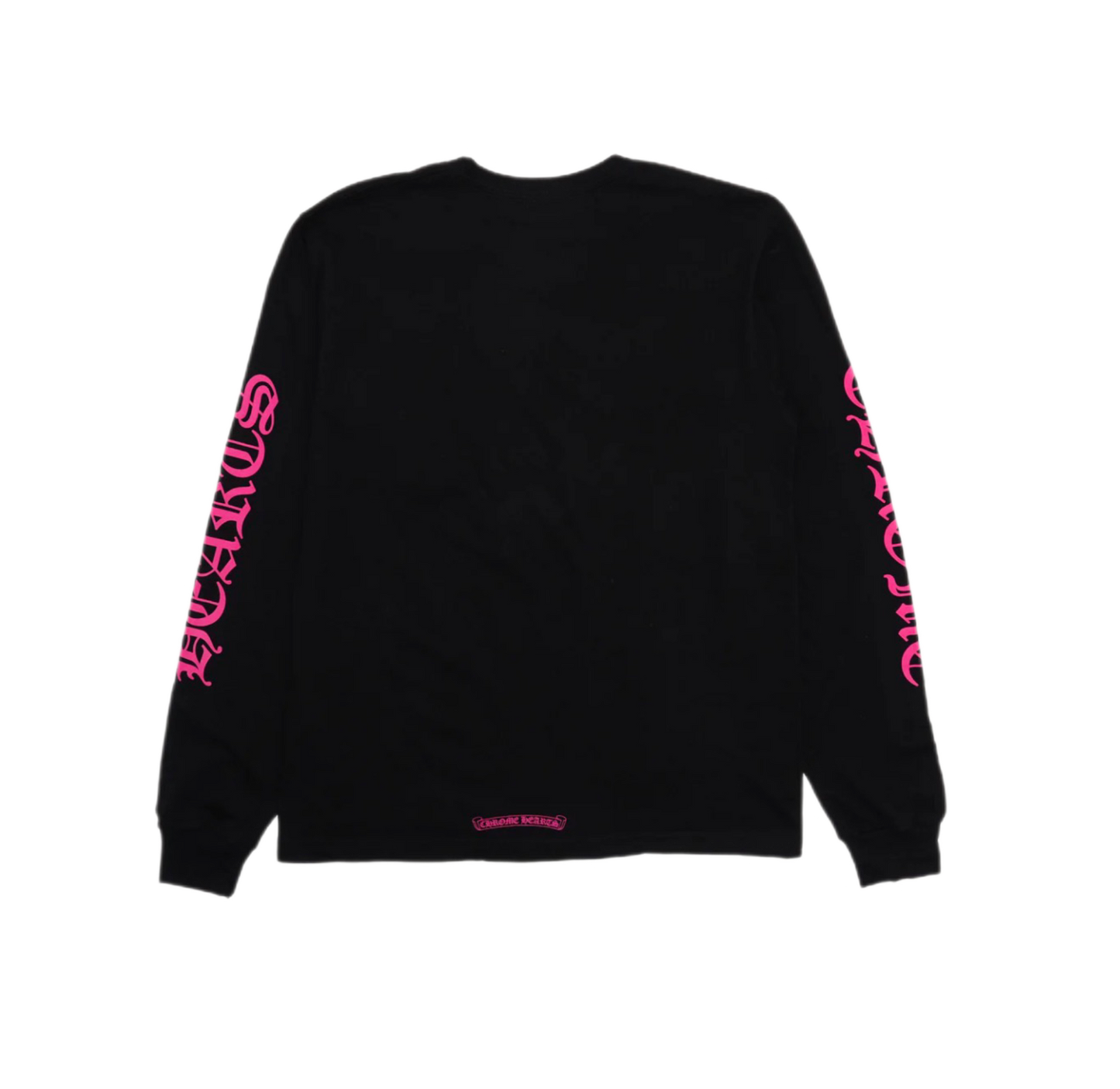 Chrome Hearts Pocket Crew Long Sleeve Black/Hot Pink