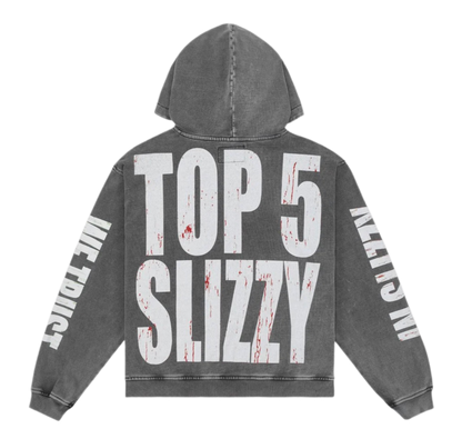 Godspeed Top 5 Slizzy VVS Hoodie Grey Wash