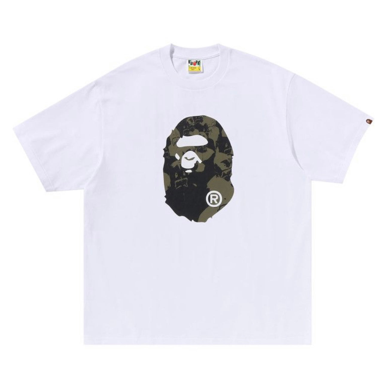 Bape Shark Seijin Ape Head T-Shirt Relaxed Fit T-Shirt White