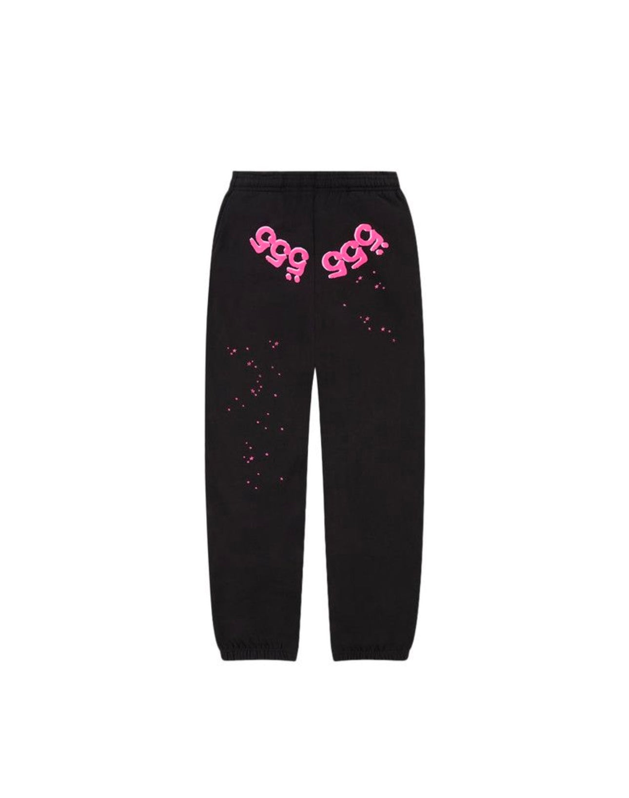 Sp5der Angel Number Sweatpants Black Pink