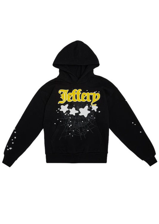 Sp5der Jeffery Hoodie Black