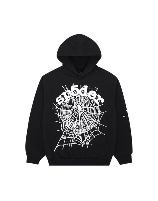 Sp5der OG Web Hoodie Black