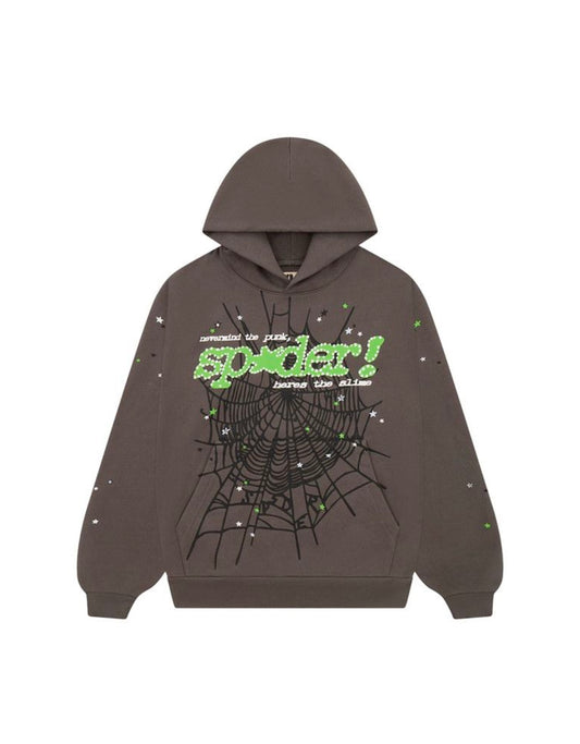 Sp5der Punk V2 Hoodie Slate Grey