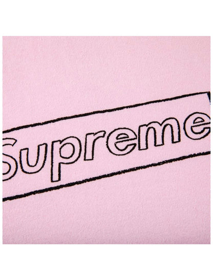 Supreme Kaws Logo T-Shirt Light Pink