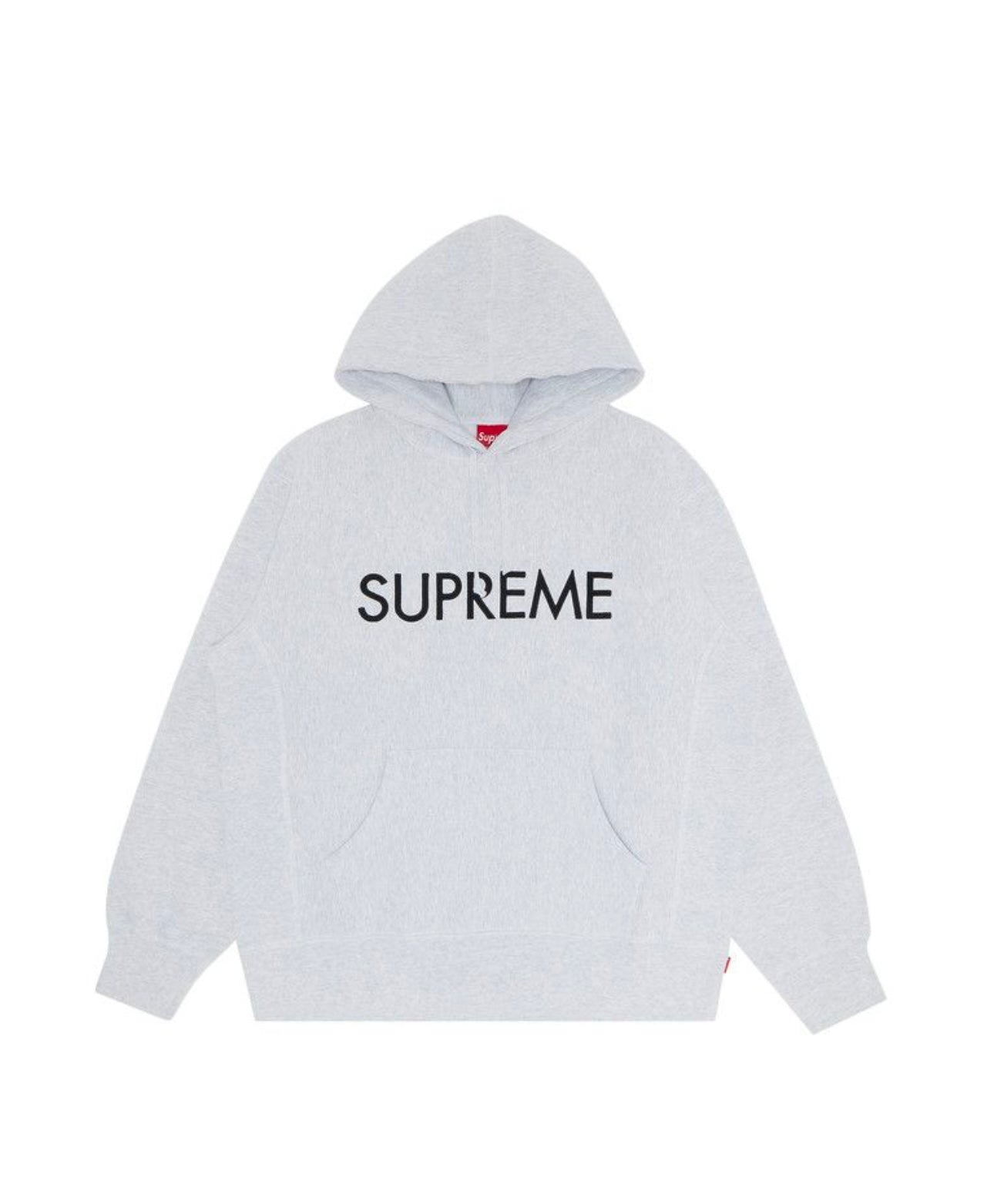 Supreme Capital Hoodie Ash Grey