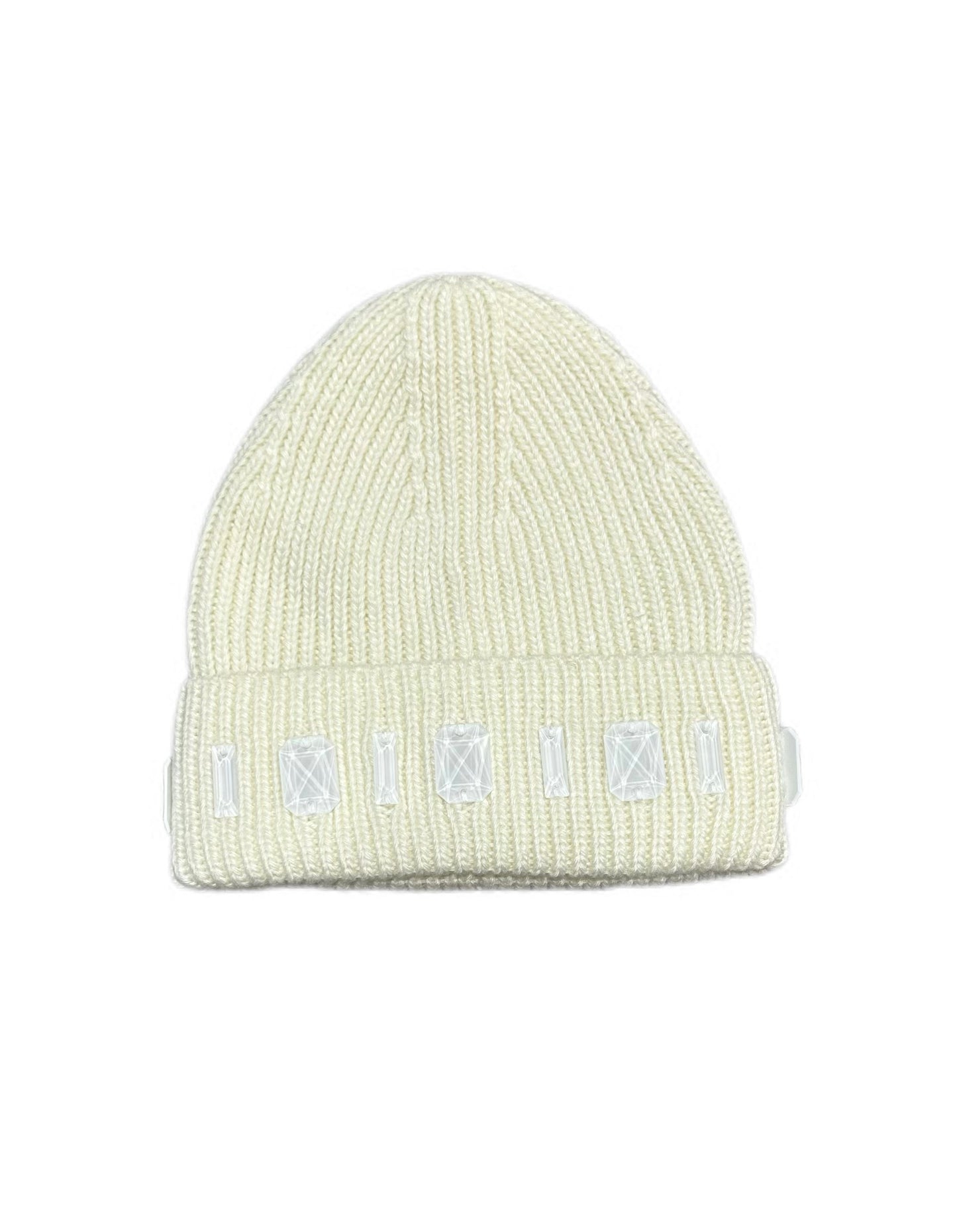 Louis Crown Rhinestone Beanie Bone Pearl